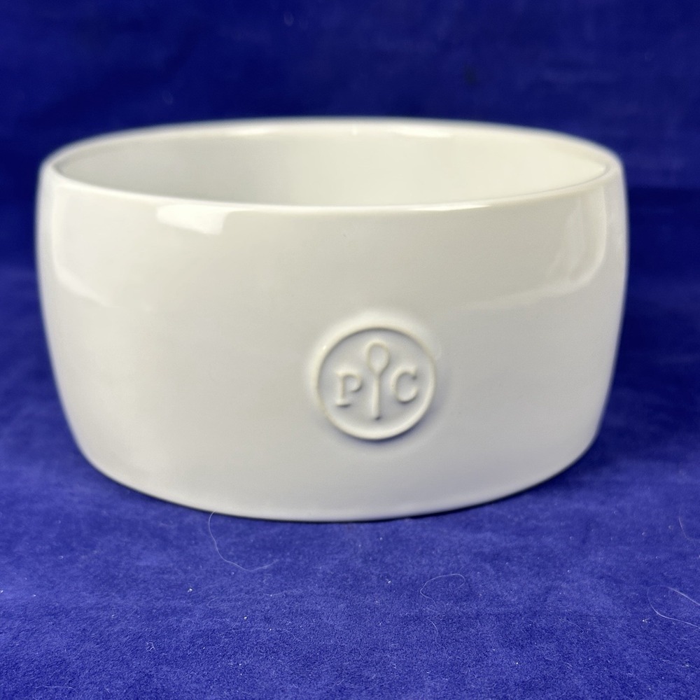 Pampered Chef Microwave Pasta Cooker Bowl Replacement/Dog  Bowl White Ceramic
